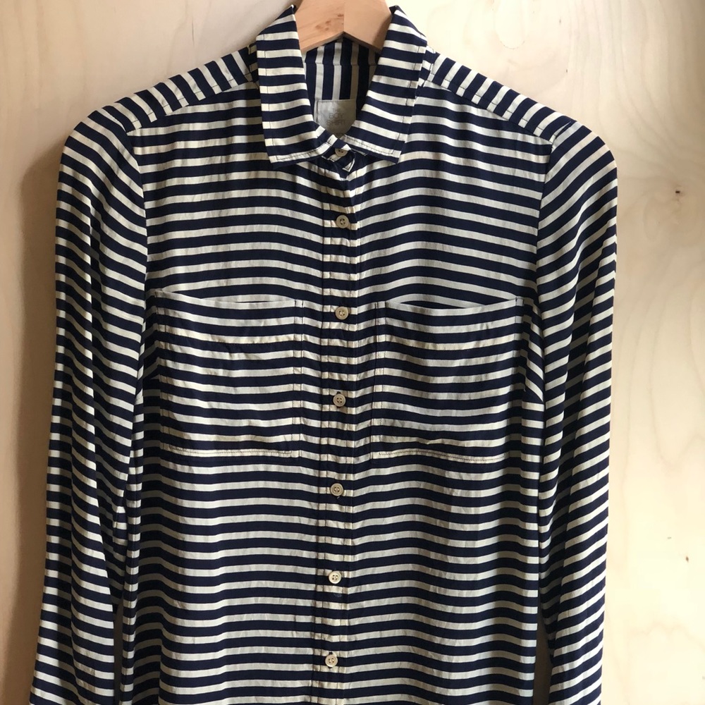 — SOLD — J.Crew The Boy silk button-down shirt